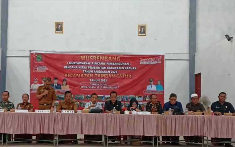Anggota DPRD Kapuas Dapil V Hadiri Musrenbang Kecamatan Tamban Catur