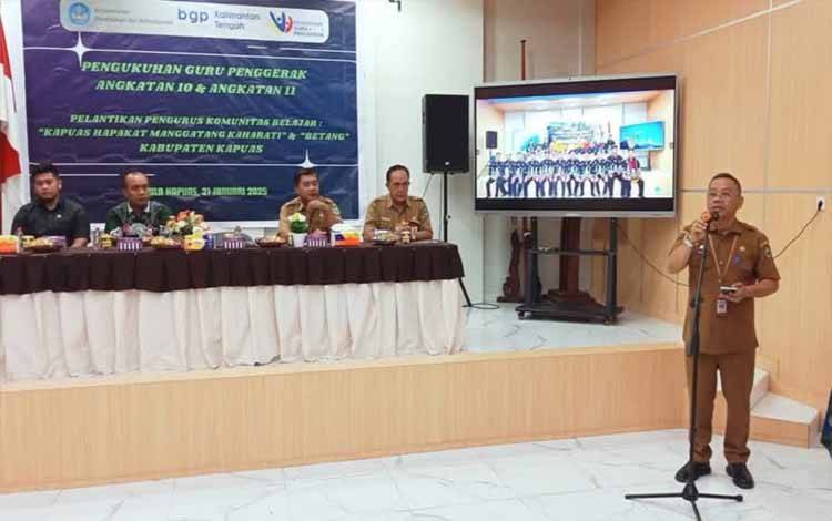 Pelantikan 2 Komunitas Belajar dan Pengukuhan Guru Penggerak di Kapuas