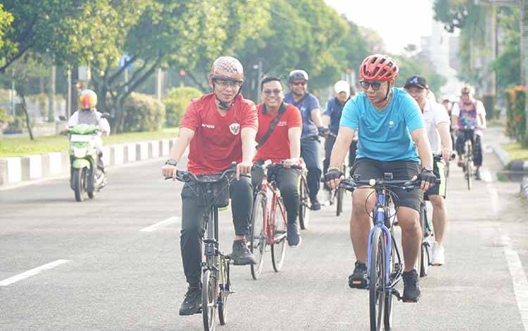 OJK Kalteng Ajak BI dan FKIJK Selenggarakan Fun Bike