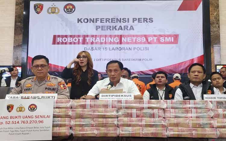 Polri Sita Aset Triliunan Rupiah pada Kasus Robot Trading Net89