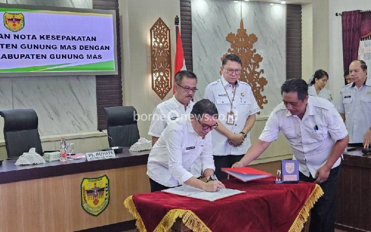 Kantor Pertanahan TTD MoU dengan Pemkab Gunung Mas