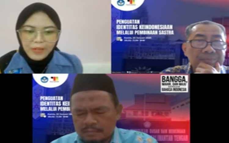 Balai Bahasa Kalteng Lakukan Penyuluhan Daring Diskusi Kelompok