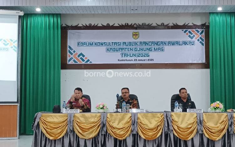DPRD Gunung Mas Sambut Baik Konsultasi Publik Rancangan Awal RKPD 2026