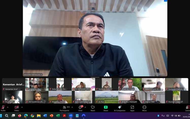 Mentan Cek Pertanaman Padi Seluruh Indonesia Guna Cegah Krisis Pangan