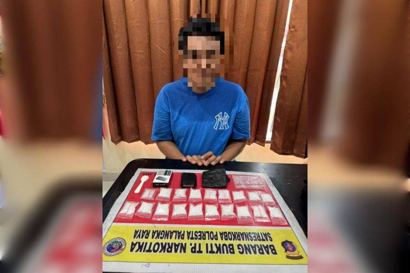 Polresta Palangka Raya Tangkap Pemilik Sabu 19 Paket Siap Edar