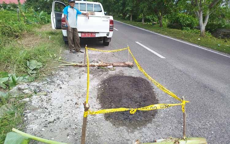 Pemko Palangka Raya Gerak Cepat Tambal Lubang di Jalan Soekarno