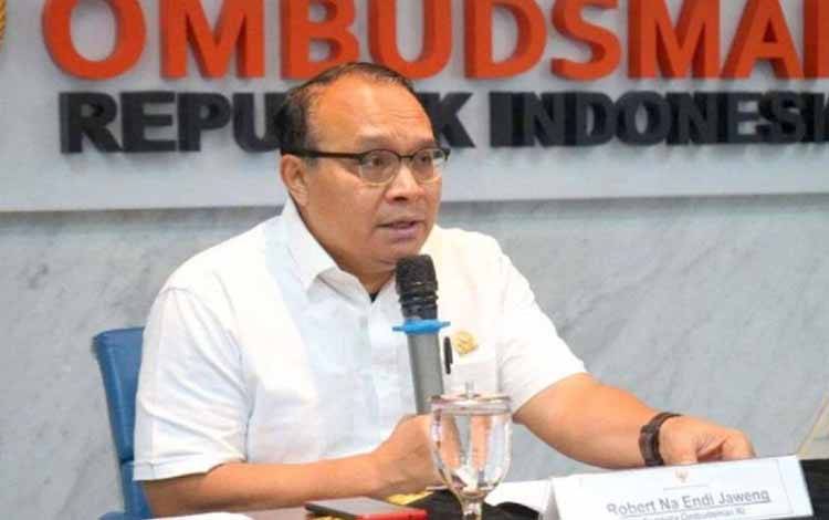 Pimpinan Ombudsman RI Robert Na Endi Jaweng (ANTARA/HO-Humas Ombudsman Babel)