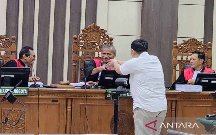 Lanjutan sidang suap DJKA Kemenhub di Pengadilan Tipikor Semarang, Senin (3/1/2025). (ANTARA/I.C. Senjaya)