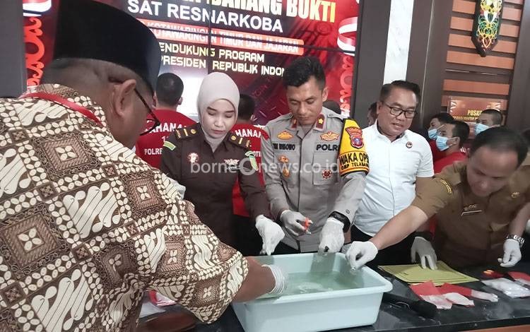 Sabu Seberat Setengah Kilo Dimusnahkan Polres Kotim