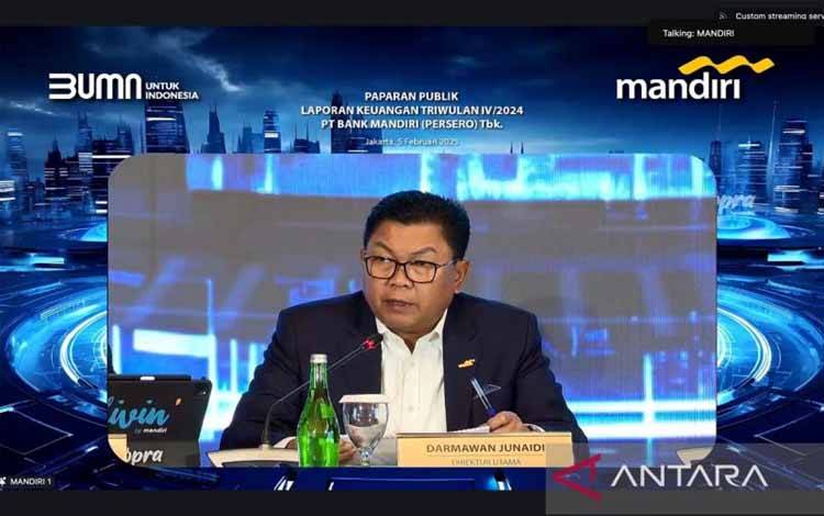 Bank Mandiri Bukukan Laba Bersih Konsolidasi Rp55,8 Triliun pada 2024