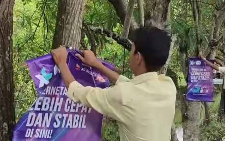 Dilarang Pasang Spanduk Pakai Paku Pada Pohon di Palangka Raya