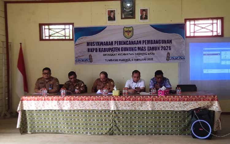 Kecamatan Damang Batu Usulkan Puluhan Kegiatan di Musrenbang RKPD Gunung Mas Tahun 2026