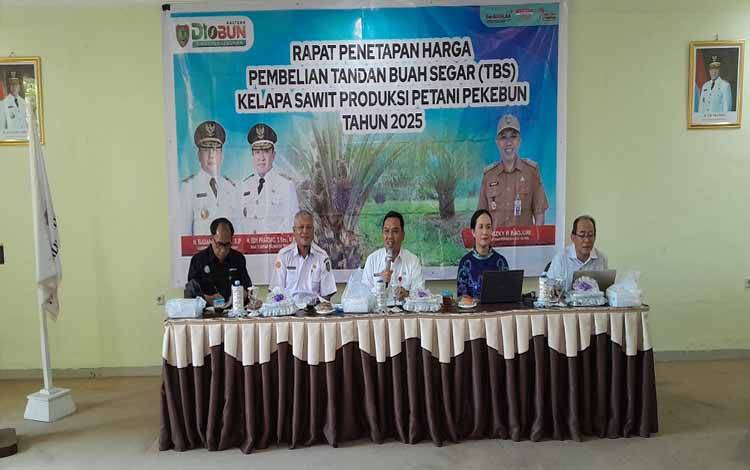 Disbun Kalteng Tetapkan Harga TBS Periode II Januari 2025