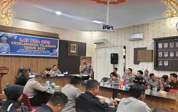 Polda Kalteng Gelar Latpraops Keselamatan Telabang 2025 Jelang Idul Fitri
