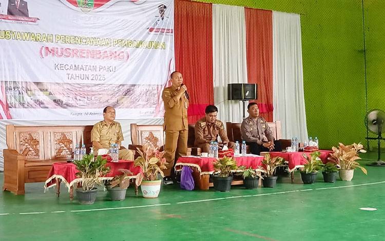 Pembangunan Infrastruktur dan Keagamaan Jadi Prioritas Usulan di Musrenbang Kecamatan Paku