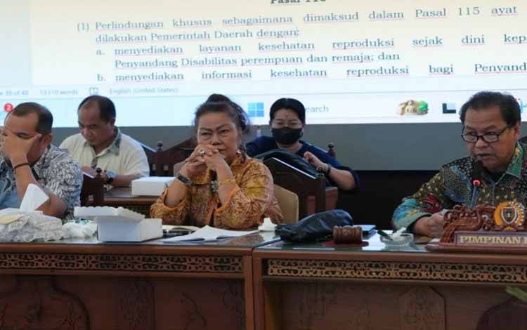 Pansus DPRD Kalteng Bahas Perlindungan Disabilitas, Masuk Pasal 116