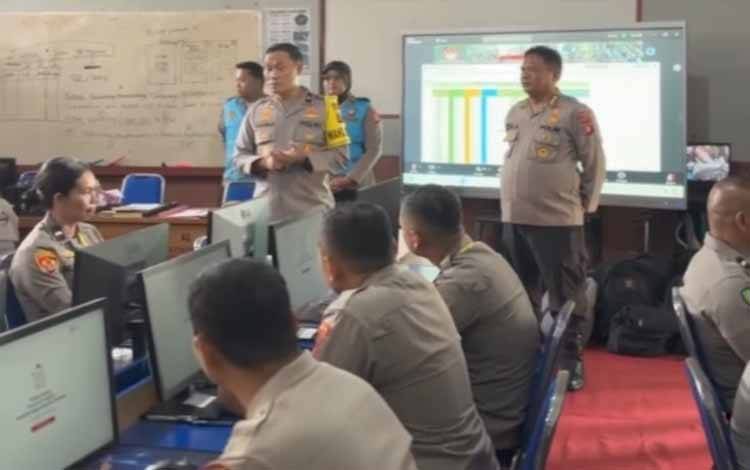 Wakapolda Kalteng Meninjau Pelaksanaan Tes Psikologi Seleksi SIP Angkatan 54