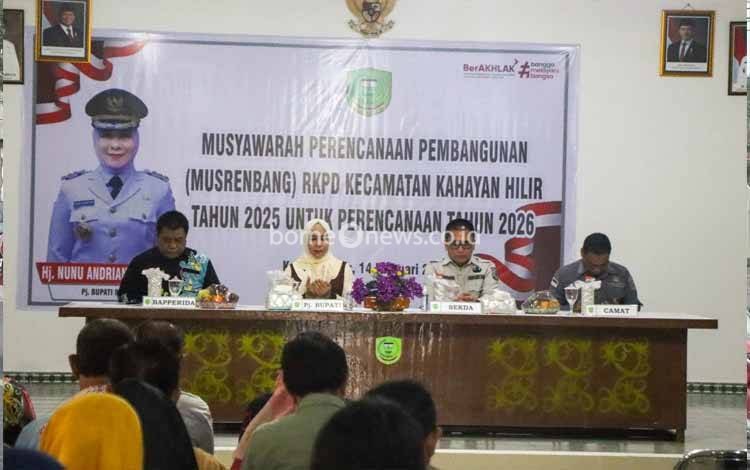 Kepala Baperida Pulang Pisau Harapkan Usulan Musrembang Bisa Terakomodasi