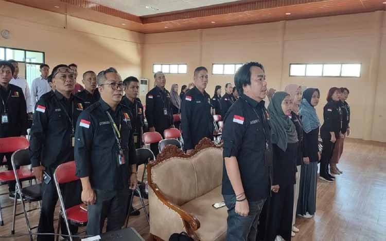 Pencanangan Zona Integritas Wilayah Bebas dari Korupsi Balai Bahasa Provinsi Kalimantan Tengah.(FOTO: Istimewa)