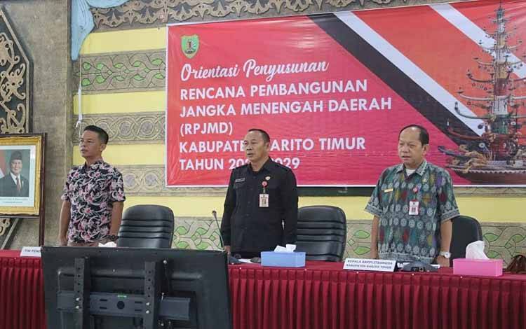 Bapplitbangda Barito Timur Gelar Orientasi Penyusunan RPJMD 2025-2029