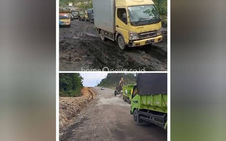 Tim Tanggap Darurat Perbaiki Jalan Kuala Kurun-Bukit Liti
