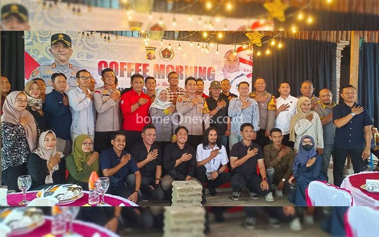 PWI Kotim-Polres Kotim Pererat Sinergi dalam Coffee Morning HPN 2025