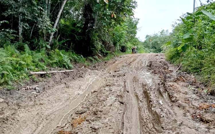 Kadis PUPR Barito Utara Janji Penanganan Darurat Kerusakan Jalan Simpang 30 Segera Dilakukan