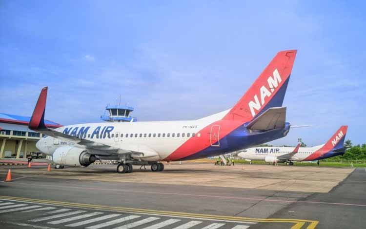 Nam Air Tambah Jadwal Penerbangan Sambut Mudik Lebaran di Bandara H Asan Sampit