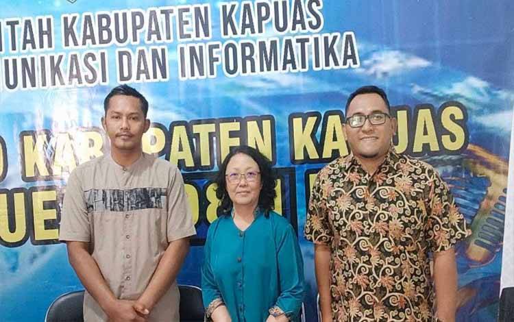 Tim RSUD Kapuas usai berikan edukasi kesehatan seputar migrain melalui RSPD setempat, Kamis, 20 Februari 2025. (FOTO : IST)