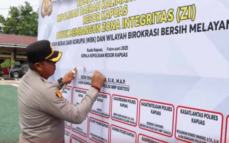 Polres Kapuas Canangkan Pembangunan Zona Integritas Menuju WBK 2025