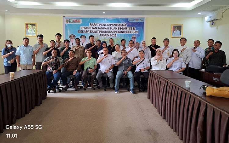 Dinas Perkebunan Kalteng Tetapkan Harga TBS Periode I Februari 2025