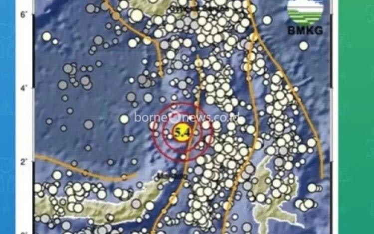 BMKG: Gempa Magnitudo 5.2 Guncang Sulawesi Utara Rabu Dinihari