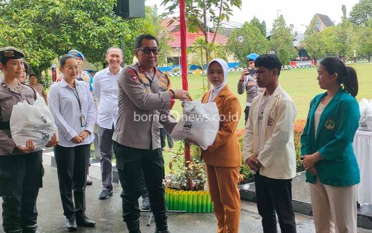Polda Kalteng Gelar Bakti Sosial Jelang Ramadan, Sebar 1.500 Paket Sembako