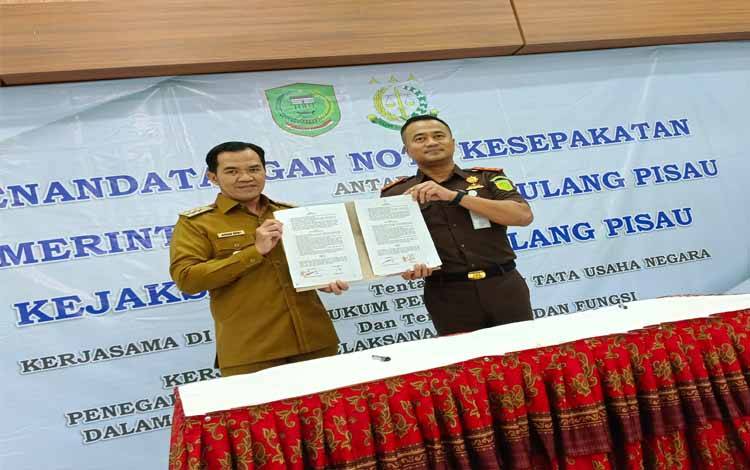 Tandatangani MoU dengan Kejaksaan, Ini Harapan Bupati Pulang Pisau