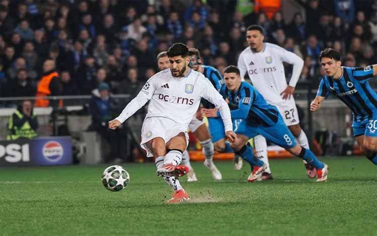 Aston Villa Rebut Poin Penuh saat Bertandang ke Markas Club Brugge
