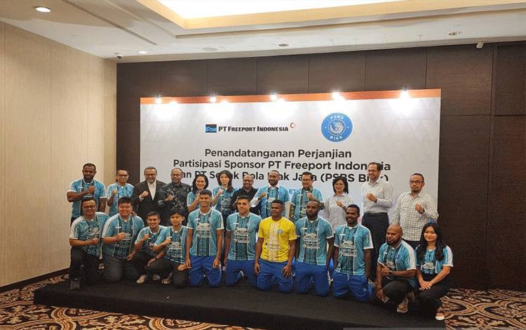 PSBS Biak Mendapat Suntikan Dana Dari PT Freeport Indonesia