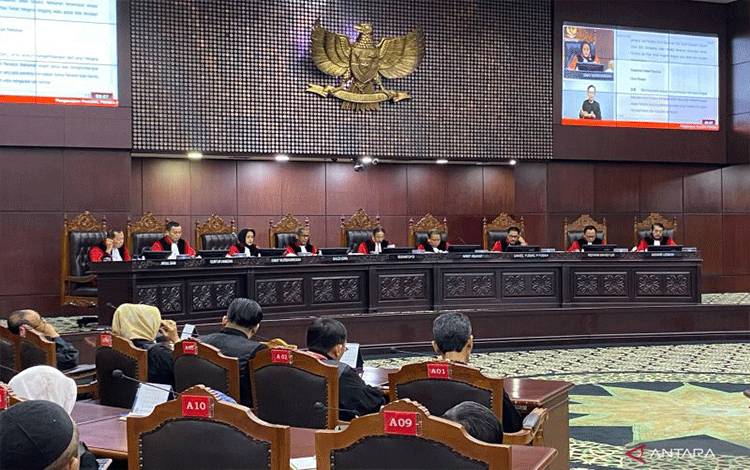 Sidang di Mahkamah Konstitusi. ANTARA/Fath Putra Mulya