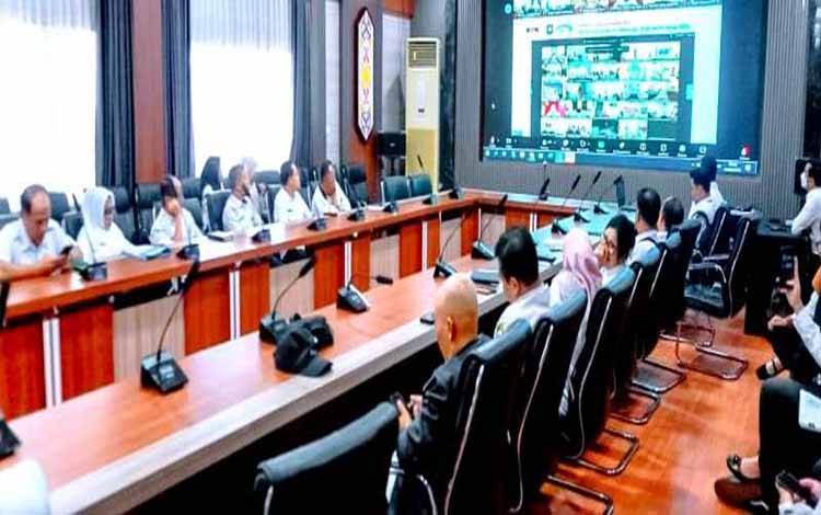 Pemkab Barito Utara Ikuti Peluncuran Indikator MCP 2025 Melalui Zoom