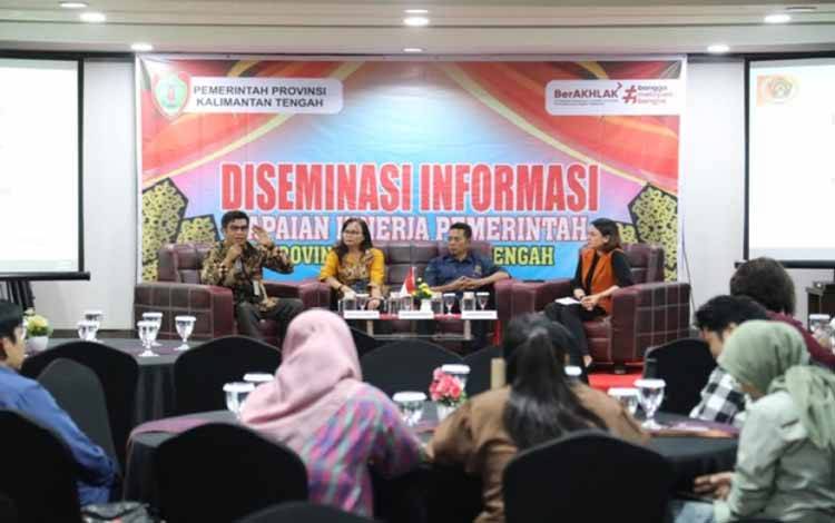 Diseminasi informasi capaian kinerja Pemprov Kalteng di Palangka Raya, Kamis, 6 Maret 2025. (FOTO:AGUNG/RIZALDI)