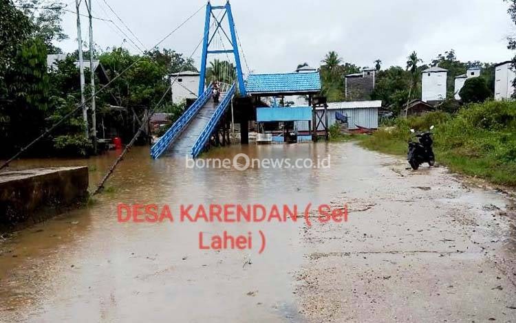 Curah Hujan Tinggi, Sejumlah Desa di Kecamatan Lahei Banjir