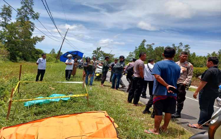 Seorang Pria di Kasongan Ditemuan Tewas Tergeletak Tepi Jalan