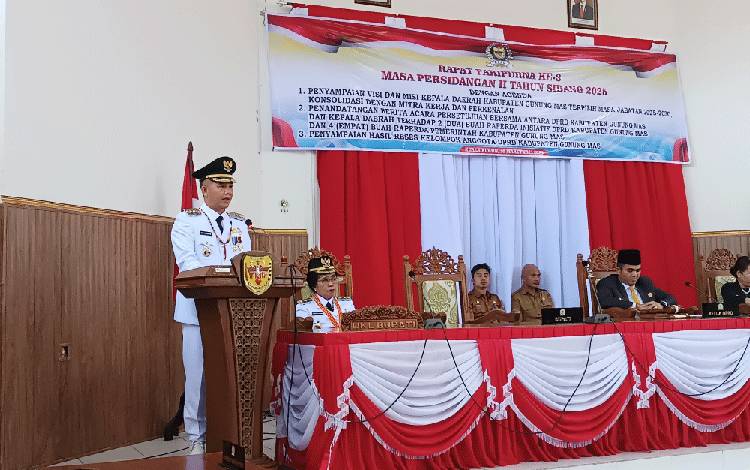 Begini Visi Misi Bupati - Wakil Bupati Gunung Mas yang Baru Dilantik