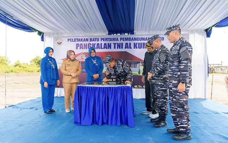 Pembangunan Mako Lanal Kumai Perkuat Pengamanan Wilayah Perairan Kalimantan Tengah