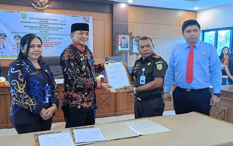 Pemkab Barito Timur Teken Perjanjian Kerja Sama dengan Kejaksaan Negeri