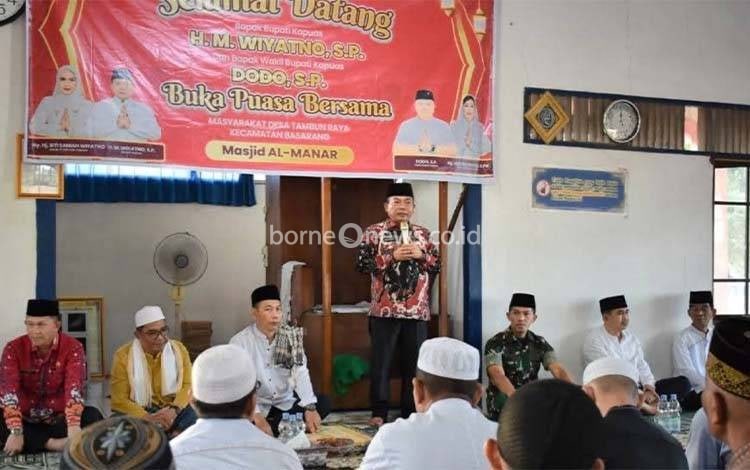 Bupati Kapuas Safari Ramadan di Masjid Al Manar Tambun Raya, Ini yang Disampaikan