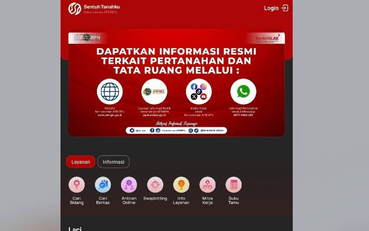 Plt Kantor Pertanahan Kabupaten Gunung Mas: Aplikasi Sentuh Tanahku Permudah Masyarakat