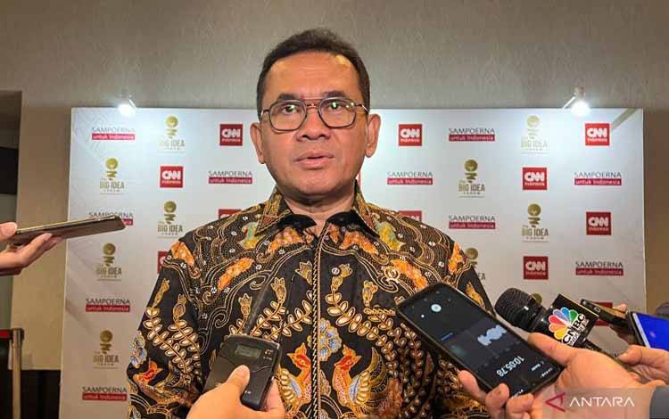 Menteri Perdagangan Budi Santoso menjawab pertanyaan awal media seusai menghadiri kegiatan Sampoerna untuk Indonesia, di Jakarta, Senin (17/3/2025). ANTARA/Harianto