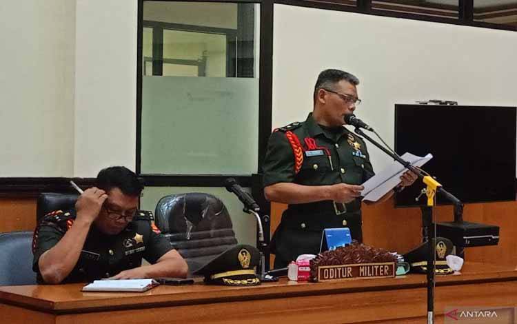 Oditur Militer Minta Hakim Tolak Pleidoi Terdakwa Penembak Bos Rental