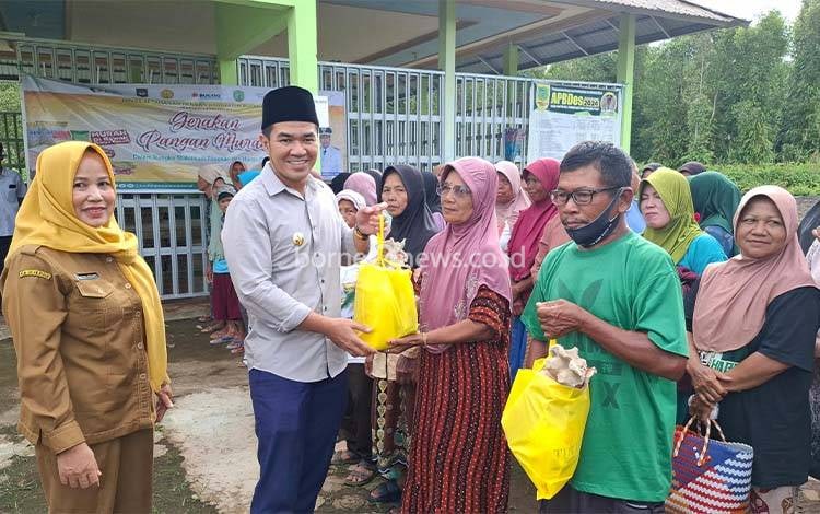 Pemkab Pulang Pisau Gelar Gerakan Pangan Murah di Desa Pantik