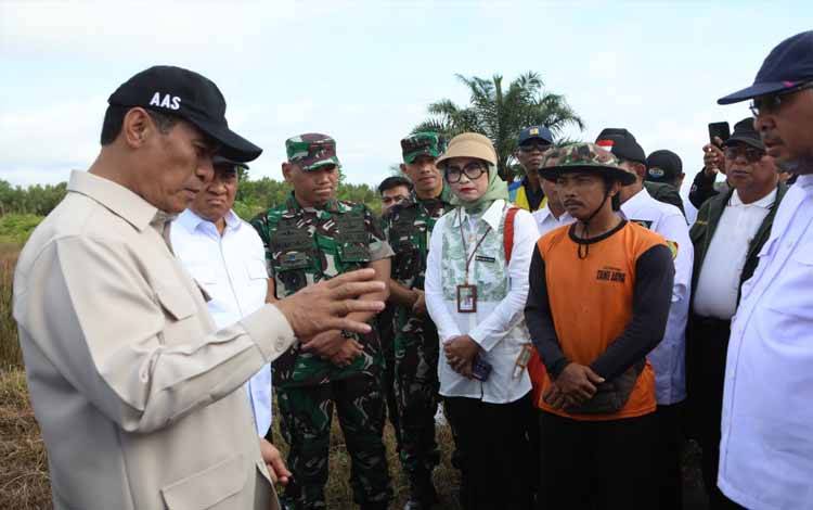 Kementerian Pertanian Pastikan Cetak Sawah Kapuas Berjalan